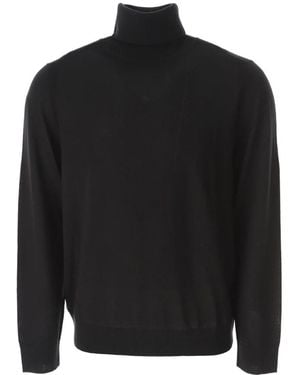 Paul Smith Merinowolle Rollkragenpullover - Schwarz