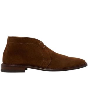 SCAROSSO Lace-Up Boots - Brown