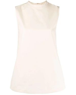 Jil Sander Sleeveless Tops - Natural