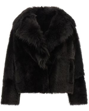Blancha Toscana Shearling Jacke - Schwarz