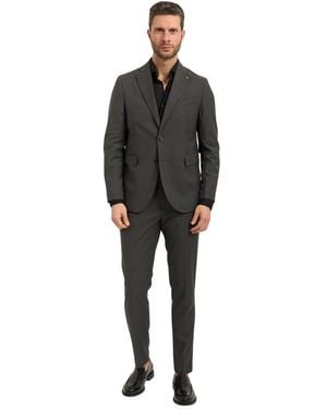 MULISH Single Breasted Suits - Black