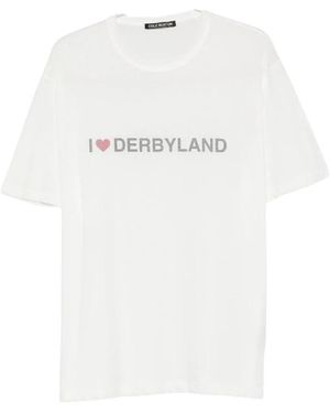 Cole Buxton Slogan Print Crewneck T-Shirt - Wit