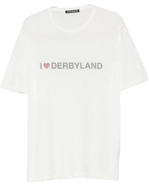 Cole Buxton Slogan Print Crewneck T-Shirt - Wit