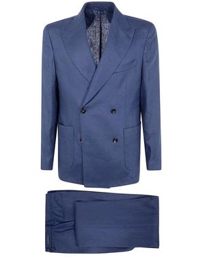 Michael Coal Double Breasted Suits - Blu