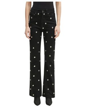 Fiorucci Wide Trousers - Negro