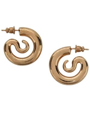 Panconesi Accessoires ,Geel ,Serpent Hoops Extra Small - Metallic