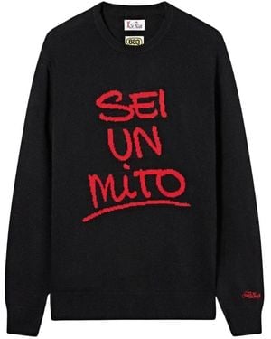 MC2 Saint Barth Round-Neck Knitwear - Nero