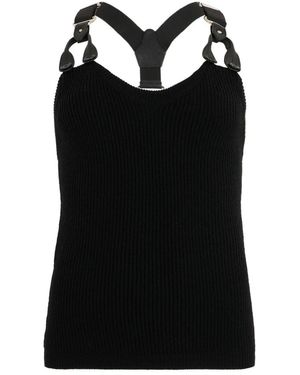 Moschino Sleeveless Tops - Black
