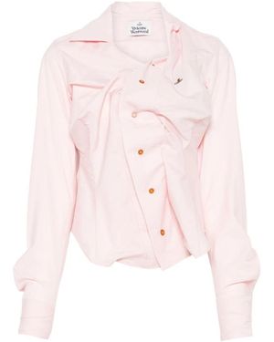 Vivienne Westwood Orb-Logo Langarmshirt - Pink