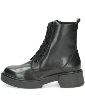 Caprice Lace-Up Boots - Black
