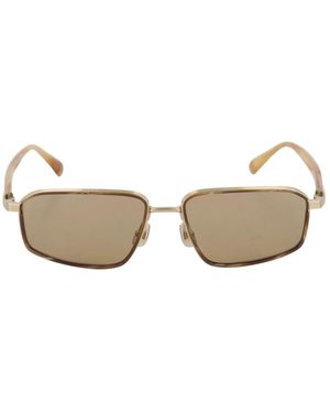 Brunello Cucinelli Pilot Jarama Zonnebrillen - Bruin