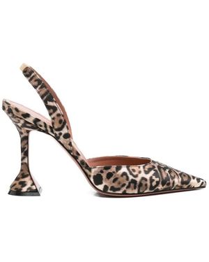 AMINA MUADDI Slingback Heels Holli Sling 95 - Metallic