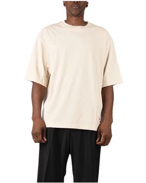 Laneus T-Shirt Mit Rundhalsausschnitt - Natur