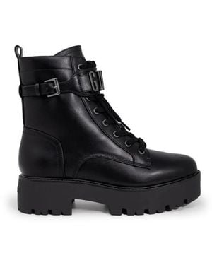Guess Lace-Up Boots - Black