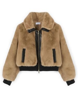 mötivi Faux Fur & Shearling Jackets - Marrón
