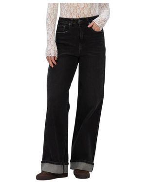 Gestuz Gzsara Hw Wide Jeans - Schwarz