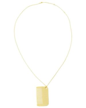 Ami Paris Accessoires ,Geel ,Kammen Hanger Ketting