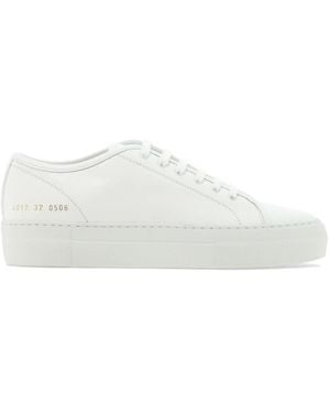 Common Projects Weiße Ledersneaker Für Frauen
