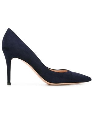 Gianvito Rossi Schoenen ,Blauw ,Leer 85 Pumps Met Puntige Neus