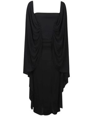 Alaïa Bustier Jersey Fluid Dress - Schwarz