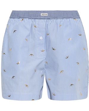 Munthe Binyamin Shorts - Blauw