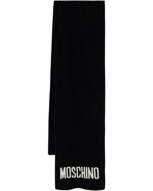 Moschino Logo Schal - Schwarz