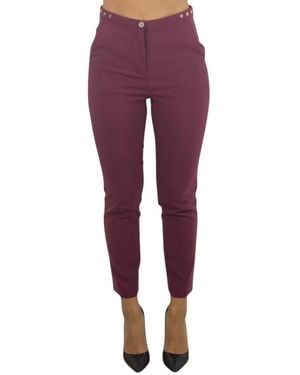 Patrizia Pepe Cropped Pants - Purple