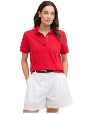 Barbour Polo Shirts - Red