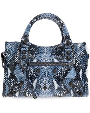 Balenciaga Tassen ,Blauw ,Leer Le City Mini