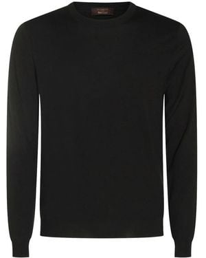 Zanone Round-Neck Knitwear - Nero