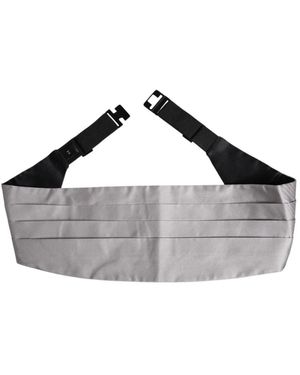 Dolce & Gabbana Seiden Cummerbund Mit Clip Für Die Taille - Schwarz
