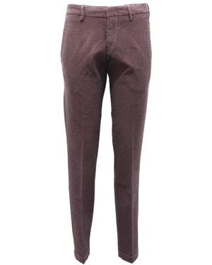 Michael Coal Slim-Fit Trousers - Purple