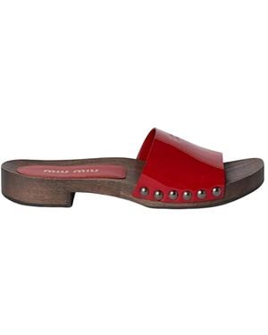 Miu Miu Clogs - Rojo