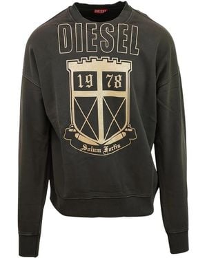 DIESEL Hoodies & Sweatvesten ,Grijs ,Katoen Adrastos Sweatshirt