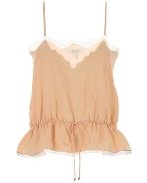 Chloé Top Met Trekkoord - Naturel