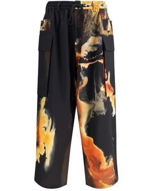 Y-3 Aop Sport Uniform Cargo Pants - Black