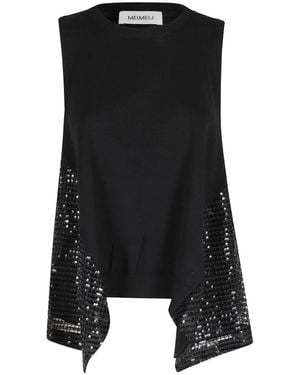 MEIMEIJ Sleeveless Tops - Black