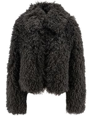 Stand Studio Faux Fur & Shearling Jackets - Black