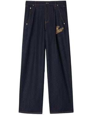 Off-White c/o Virgil Abloh 90S Logo Flare Jeans - Blauw