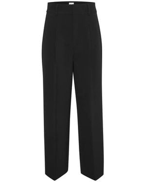 My Essential Wardrobe Straight Trousers - Black