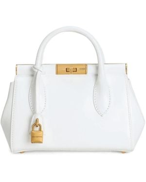 Dolce & Gabbana Marlene Small Leather Tote Bag - White