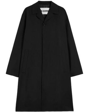 Jil Sander Single-Breasted Coats - Black