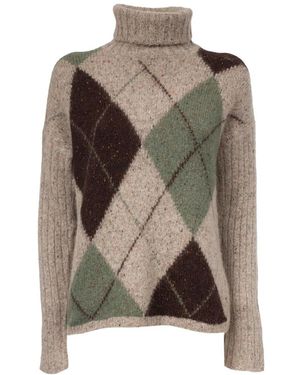 Gran Sasso Turtlenecks - Marrón