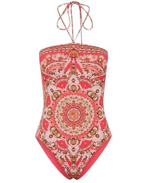 CAMILLA Shell Games Halterneck Badpak - Rood