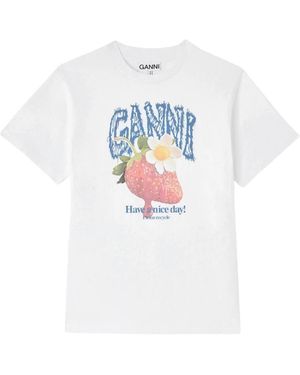 Ganni Tops ,Wit ,Sleeveless Tops