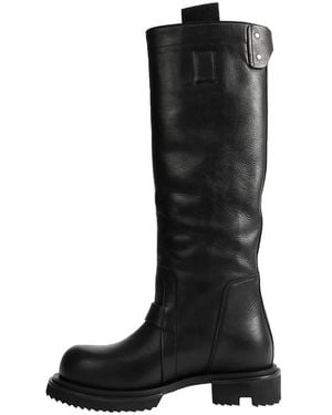 Rick Owens Knee Pull On Gabe Boot - Zwart