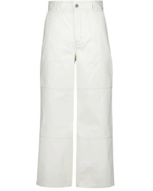 Ami Paris Broeken ,Wit ,Katoen Cotton Worker Broeken