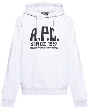 A.P.C. Pullover Hoodie - Weiß