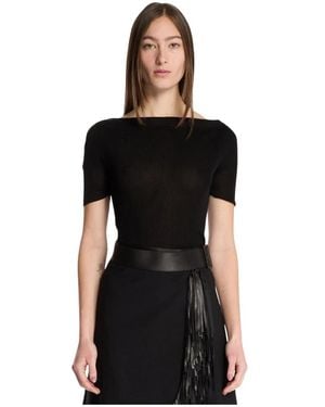 KHAITE Round-Neck Knitwear - Negro