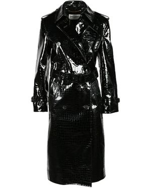 Saint Laurent Trench Coats - Black
